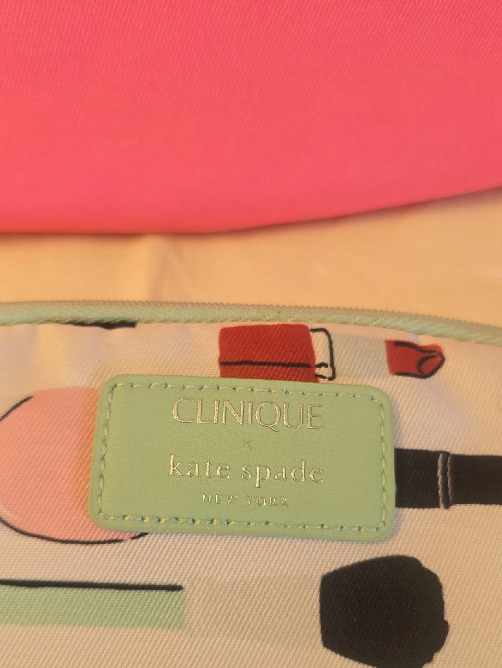 4 Clinique x Kate Spade Cosmetic Bags - Multi Color Sets New